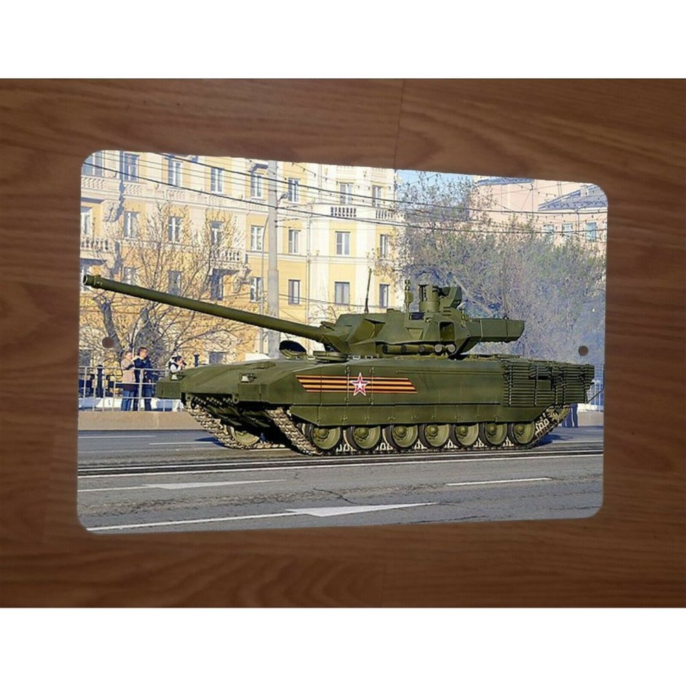 Armata Russian Main Battle Tank Military 8x12 Metal Wall Sign